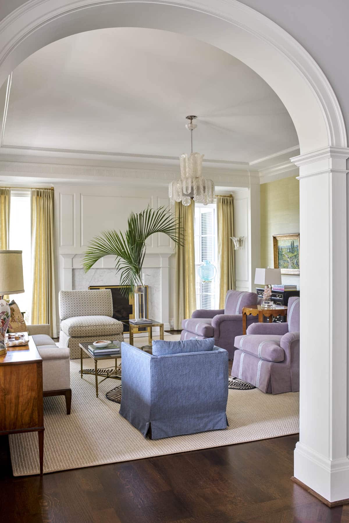 Collins Interiors, Nathan Schroder Photography, living room, living room decor, living room design. 