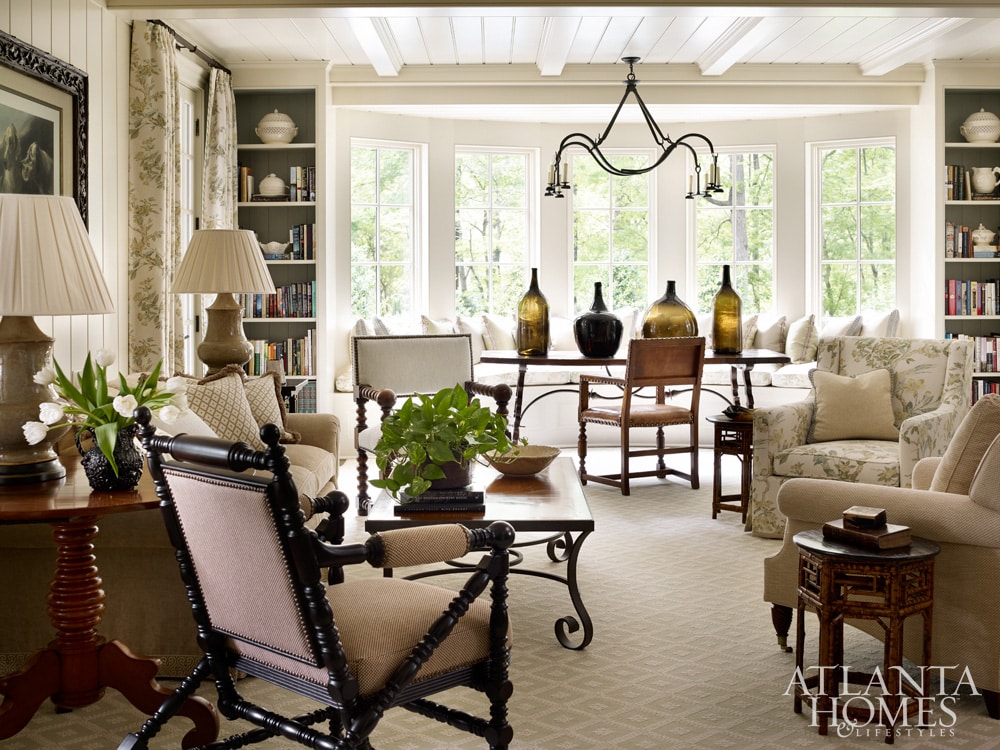 Architect William Litchfield | Designer Jackye Lanham | Atlanta Homes & Lifestyles living room, living room design, living room remodel -stunning forever home