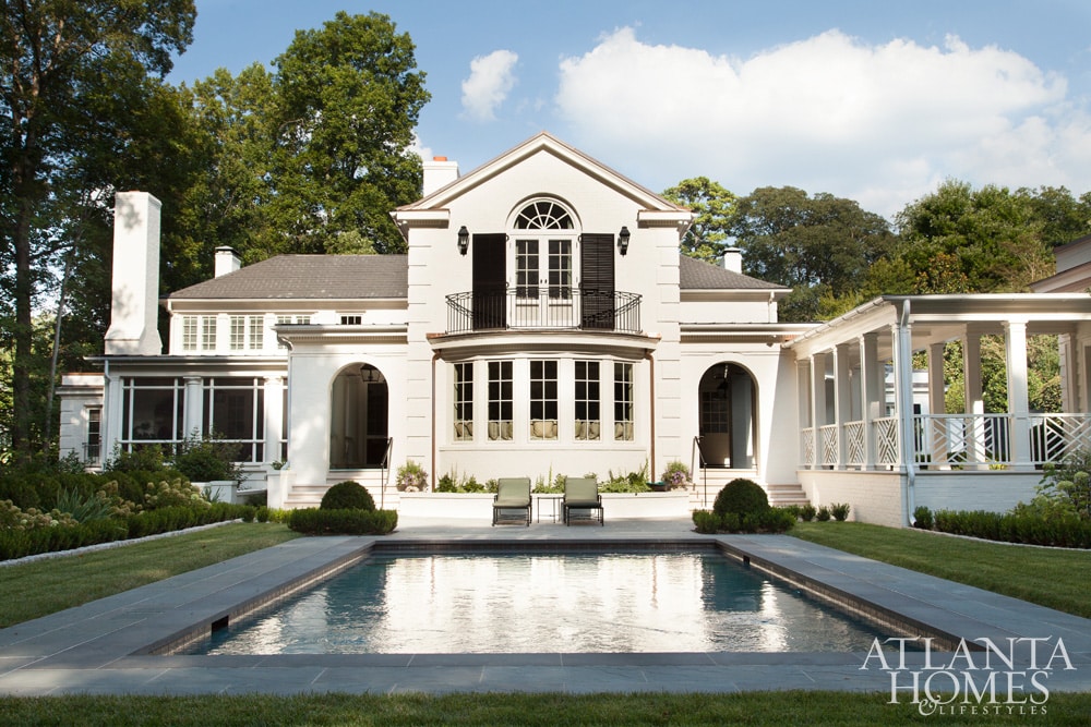 Architect William Litchfield | Designer Jackye Lanham | Atlanta Homes & Lifestyles pool, poolside