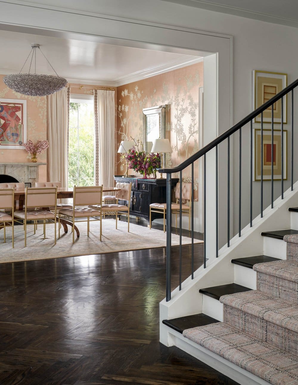 Mary Beth Wagner Interior Design| Nathan Schroder Photography - dining room, wallpaper, 