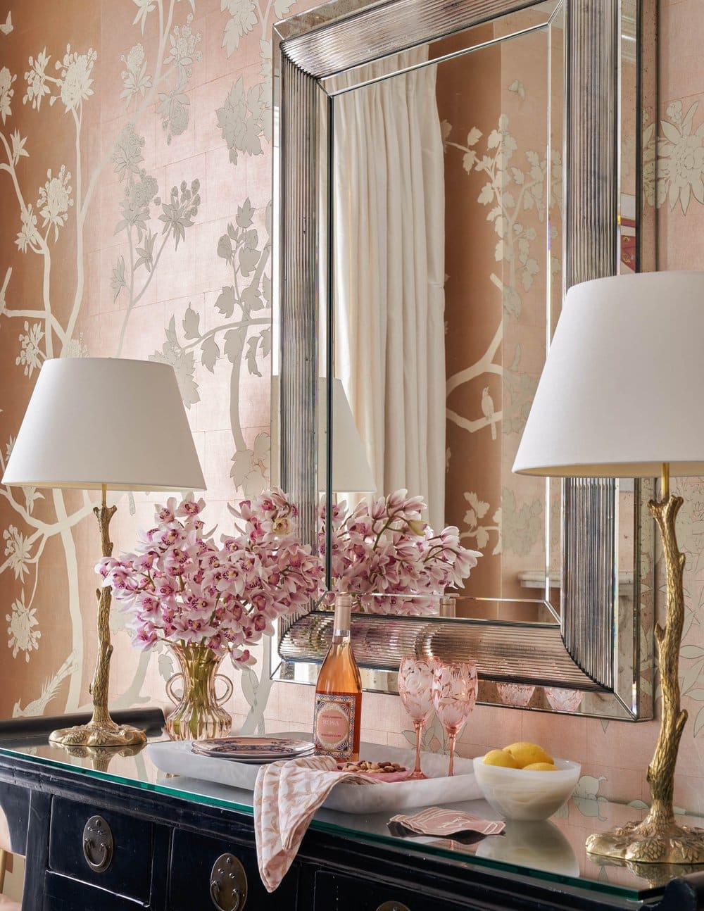 Mary Beth Wagner Interior Design| Nathan Schroder Photography - dining room, wallpaper, 