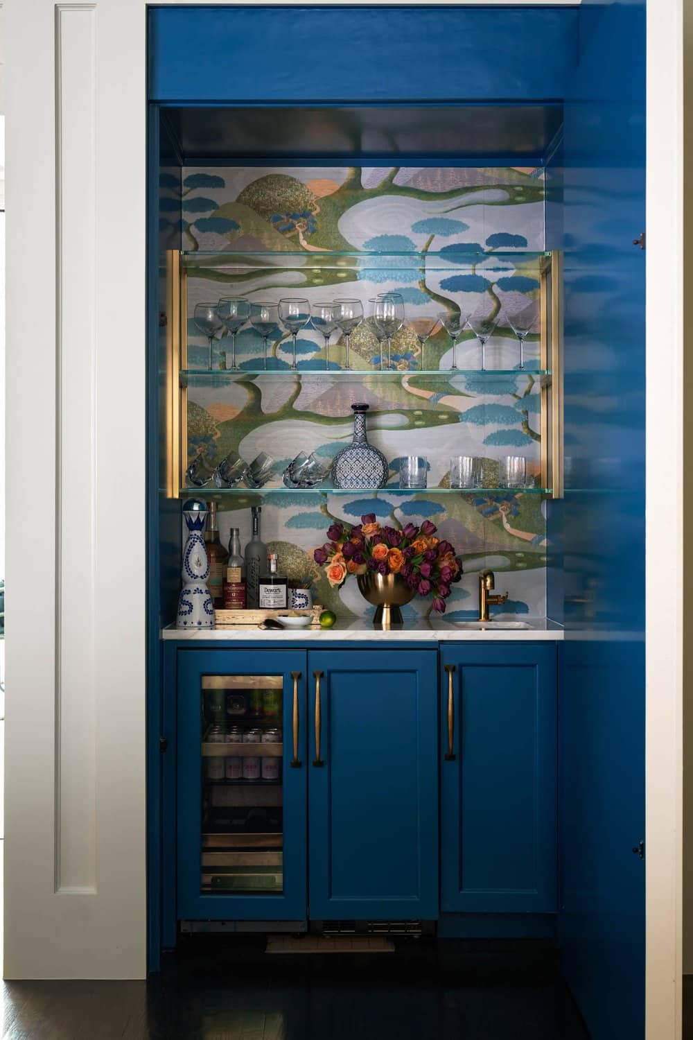 Mary Beth Wagner Interior Design| Nathan Schroder Photography - bar, wet bar, closet to bar