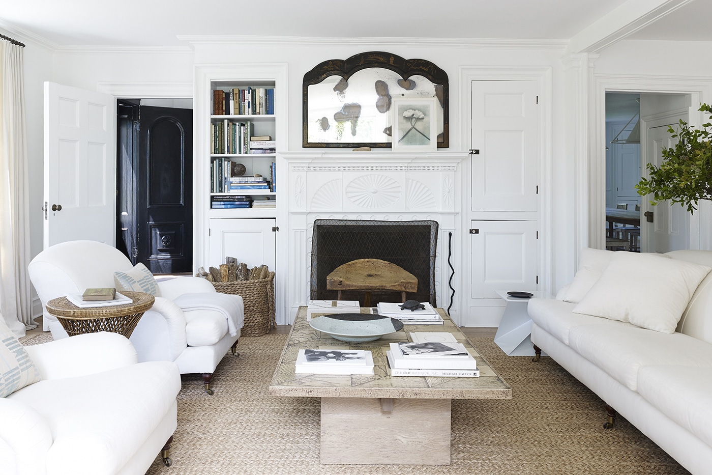 Mark Cunningham designed Southampton home - living room, living room design, living room decor, 