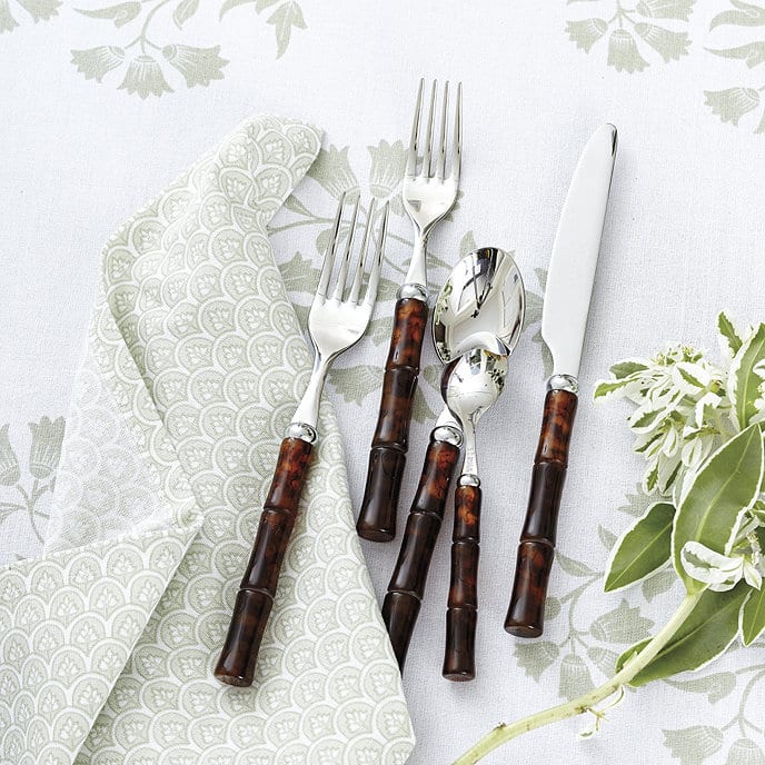 Bunny Williams Bamboo Tortoise Flatware - ballard design