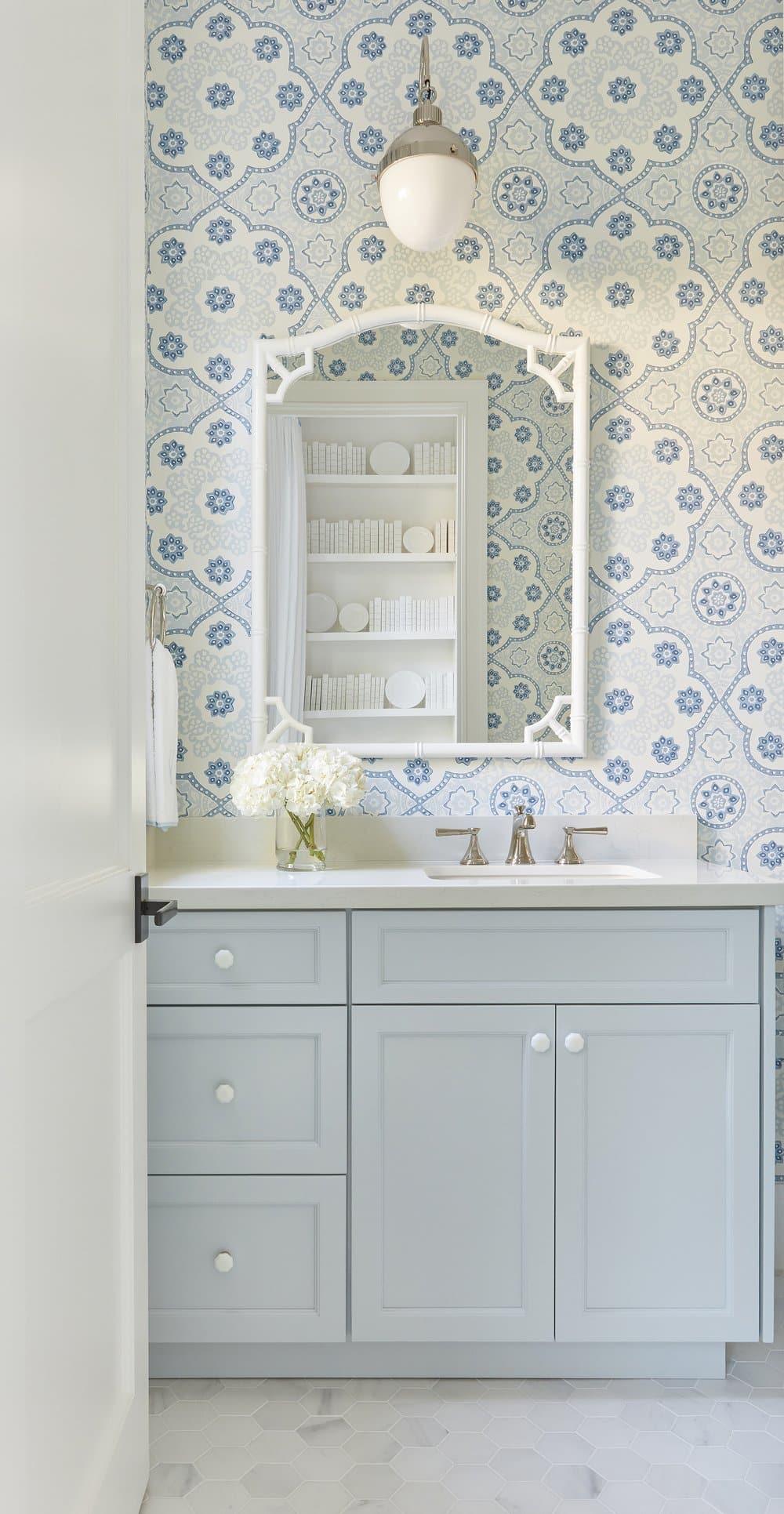  Pretty, practical and perfect for guests, the powder room is a small space that can be big on style Kara Miller Interiors work is testament to the power of packing a punch in the smallest of spaces. Brantley Photography 