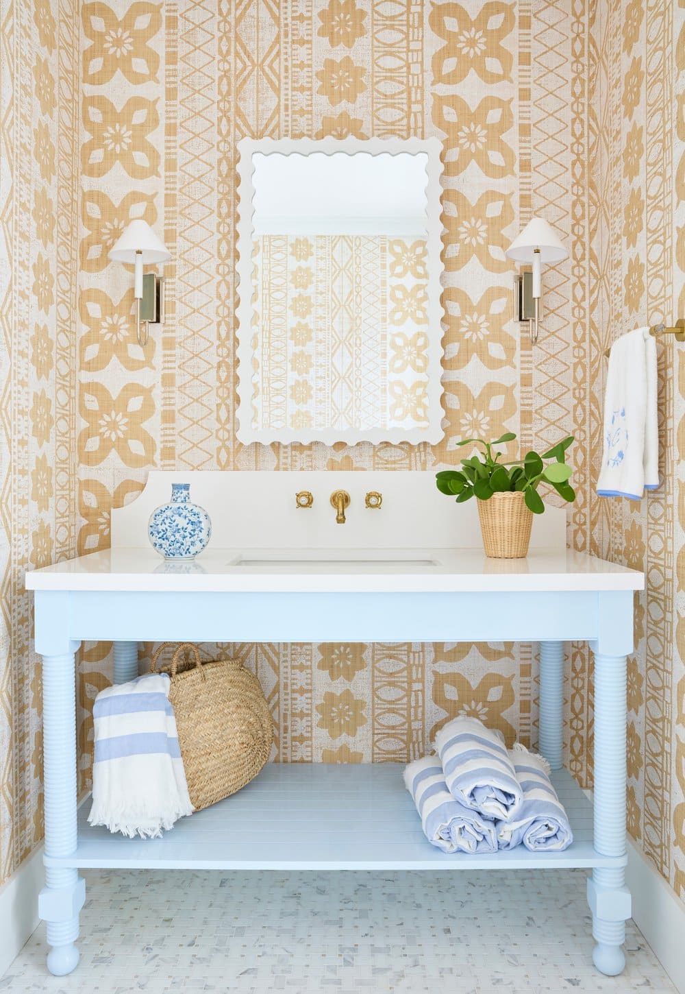 Pretty, practical and perfect for guests, the powder room is a small space that can be big on style  Kara Miller Interiors work is testament to the power of packing a punch in the smallest of spaces. Brantley Photography
