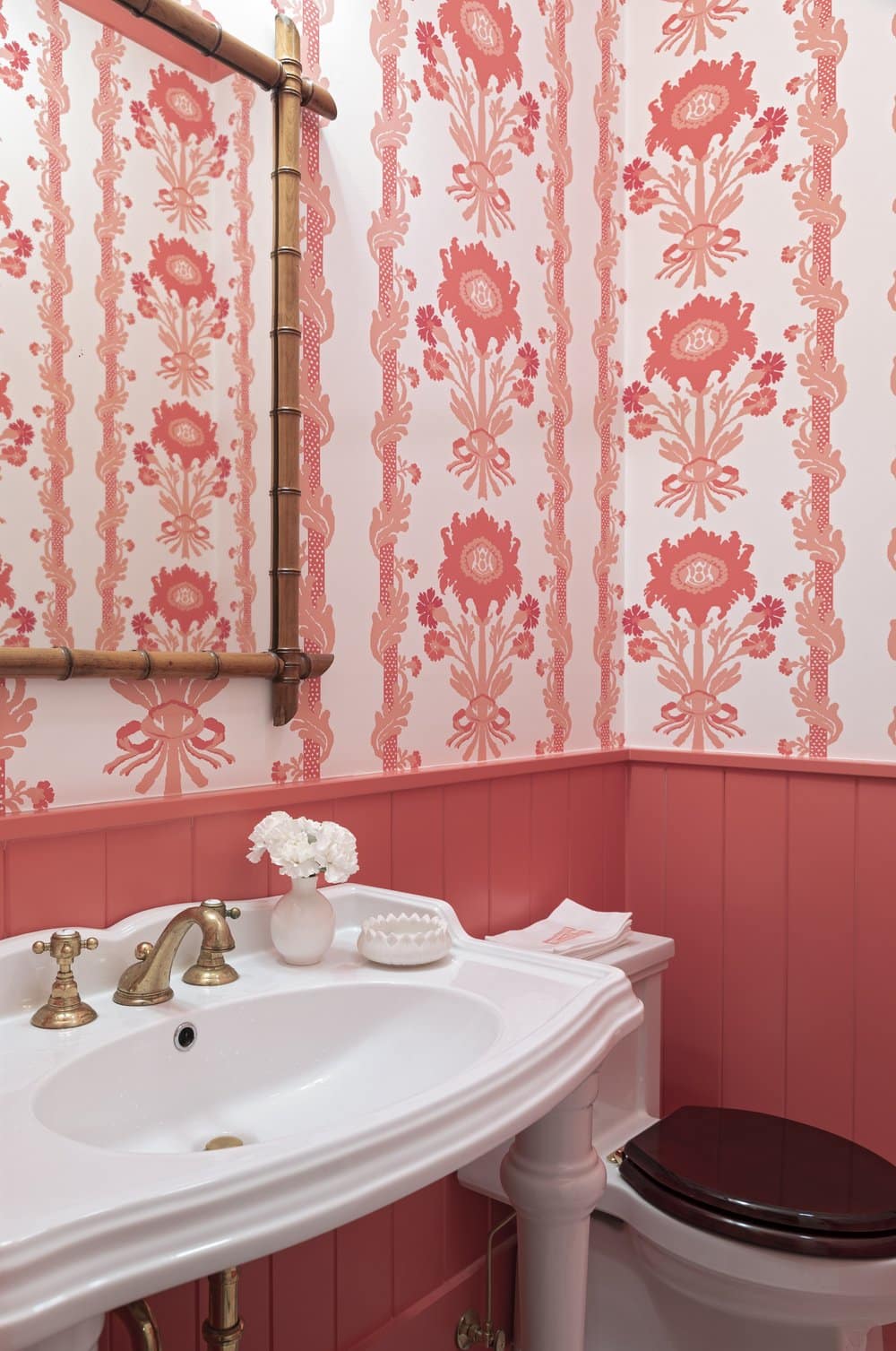  Pretty, practical and perfect for guests, the powder room is a small space that can be big on style Kara Miller Interiors work is testament to the power of packing a punch in the smallest of spaces. Brantley Photography 