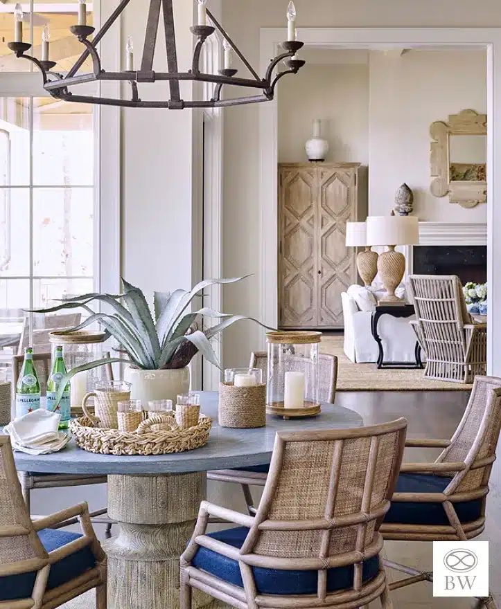 Beth Webb, a celebrated interior designer renowned for her timeless and sophisticated creations, has left an indelible mark on the world of interior design.  Webbs dining room designs are nothing short of exquisite, characterized by a harmonious blend of elements that exude elegance and tranquility. - Emily Followill Photography