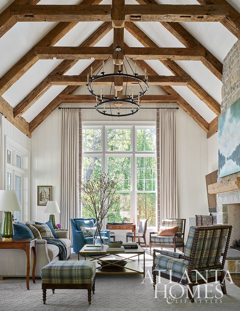 Upon stepping through the grand entrance, of this beautiful Buckhead home, one is immediately enveloped in an atmosphere of refined luxury. Atlanta Homes & Lifestyles Architect:  Tim Adams  Interior Design:  Michelle Doughtie, Schilling and Co Landscape Architect:  Alec Michaelides, Land Plus Builder: The Macallan Group, Photography:  Emily Followill