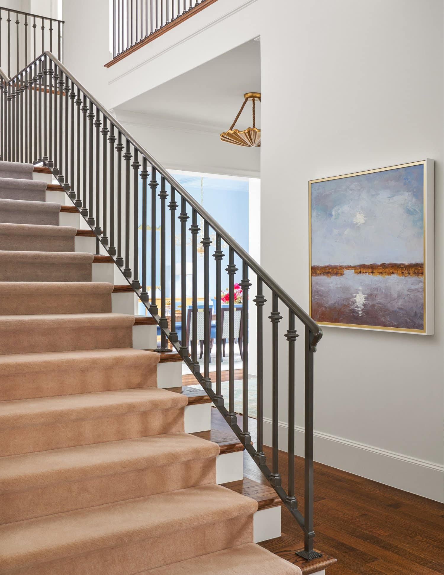 Step inside this gorgeous Dallas home designed by the talented Mary Beth Wagner Interiors beautifully photographed by Nathan Schroder that seamlessly marries the best of both contemporary and traditional design elements.