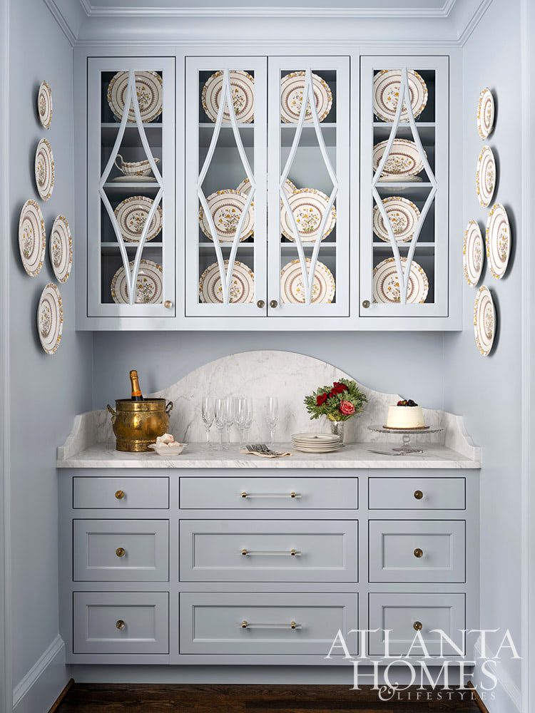 Deck the halls , kitchen, kitchen remodel, butler's pantry, china, antique china, Source: Atlanta Homes & Lifestyle Architect Ross Piper Builder Stuart Grubb Interior Designer Sande Beck Photographer Rustic White Photography