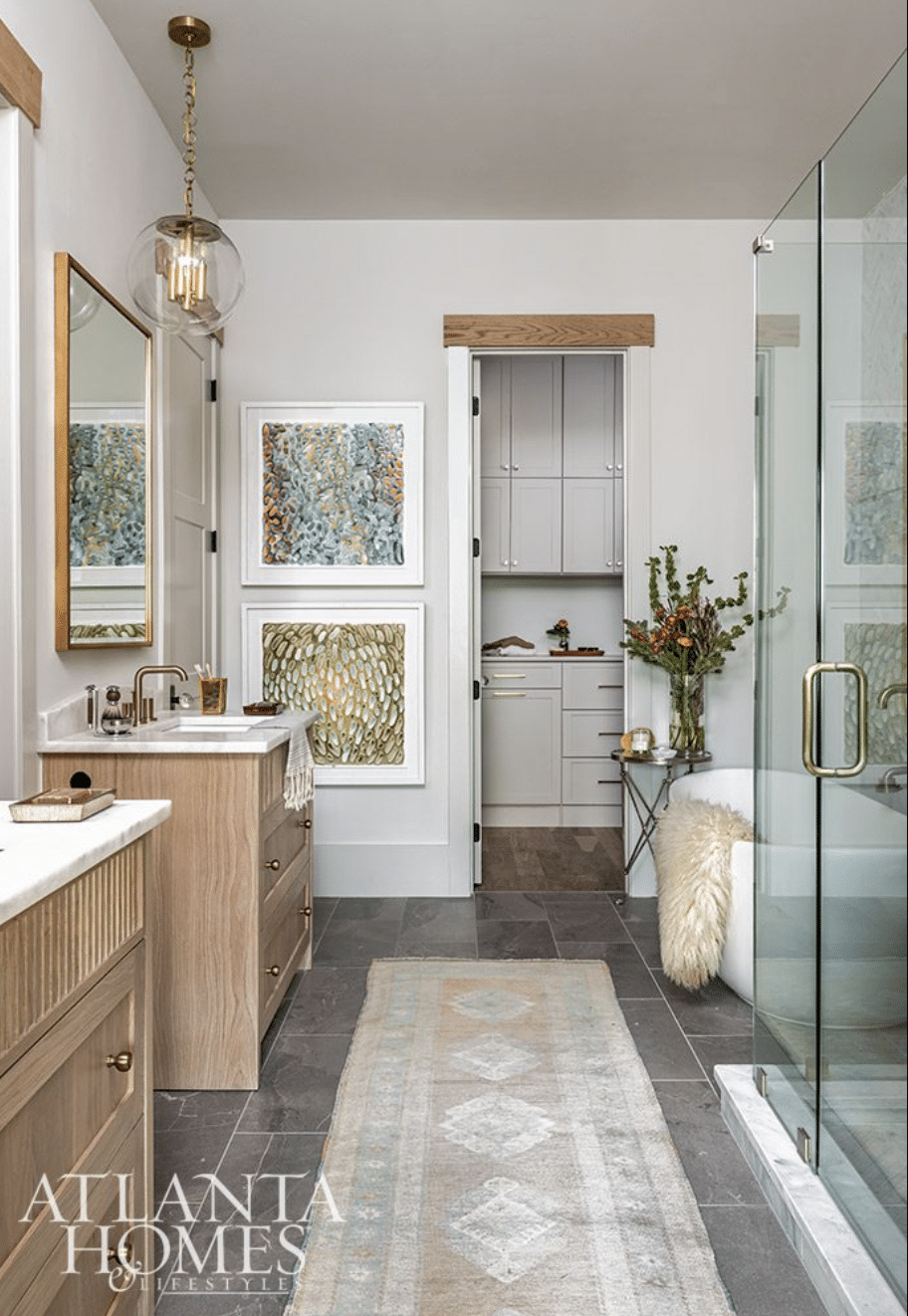 Buffy Ferguson, Elizabeth Ferguson Design. Jeff Herr Photography - primary bathroom