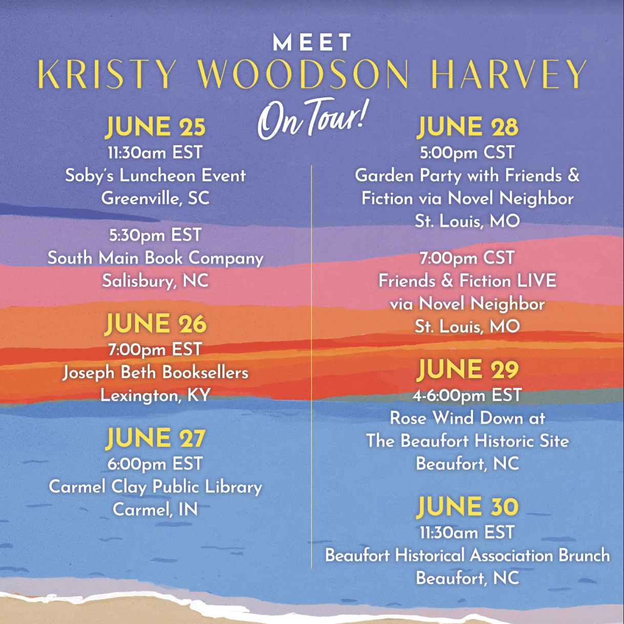  Tour Dates for A Happier Life - kristy woodson harvey