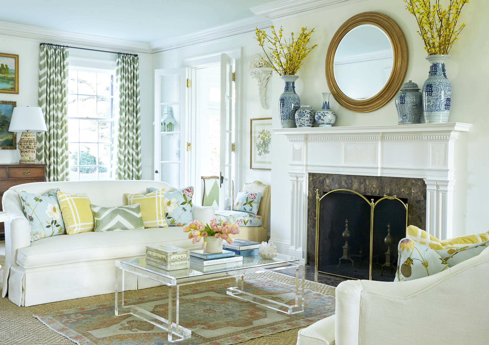 And one glimpse at any of Sarah Bartholomew 's perfectly curated rooms, and we could tell that she was the kind of designer whose rooms we would watch, study and come back to again and again. In this Belle Meade Georgian, timeless elegance abounds. Emily Followill Photography