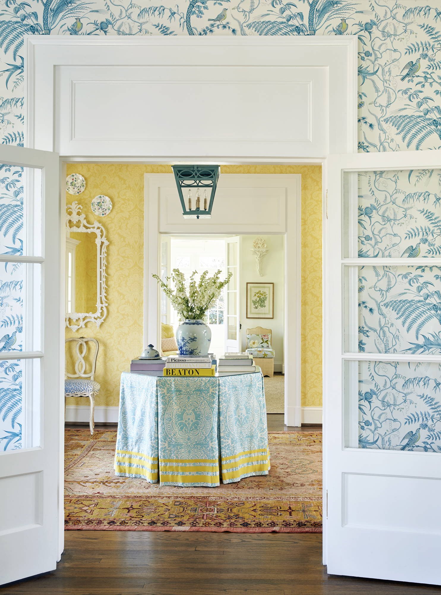 And one glimpse at any of Sarah Bartholomew 's perfectly curated rooms, and we could tell that she was the kind of designer whose rooms we would watch, study and come back to again and again. In this Belle Meade Georgian, timeless elegance abounds. Emily Followill Photography