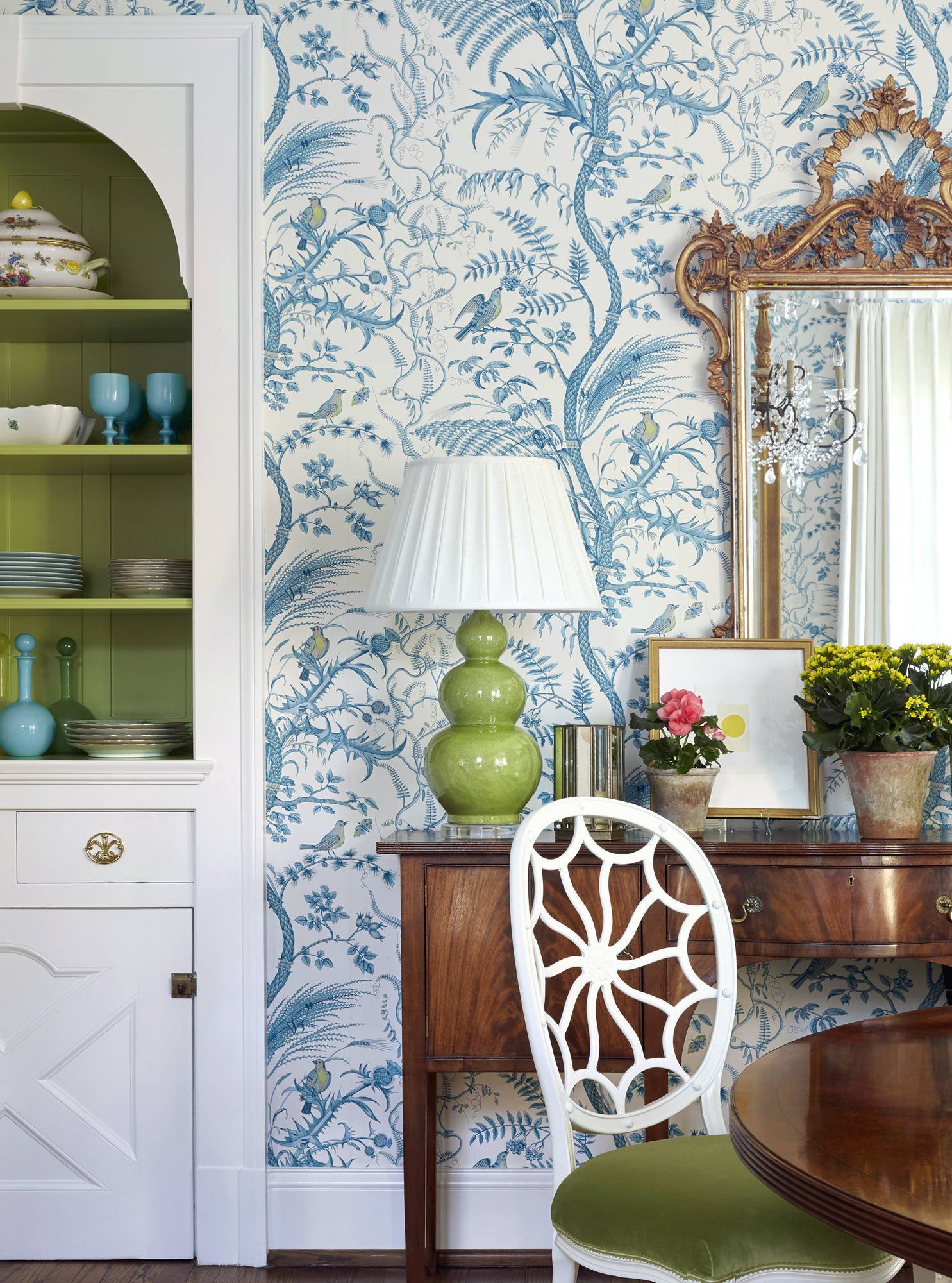 And one glimpse at any of Sarah Bartholomew 's perfectly curated rooms, and we could tell that she was the kind of designer whose rooms we would watch, study and come back to again and again. In this Belle Meade Georgian, timeless elegance abounds. Emily Followill Photography