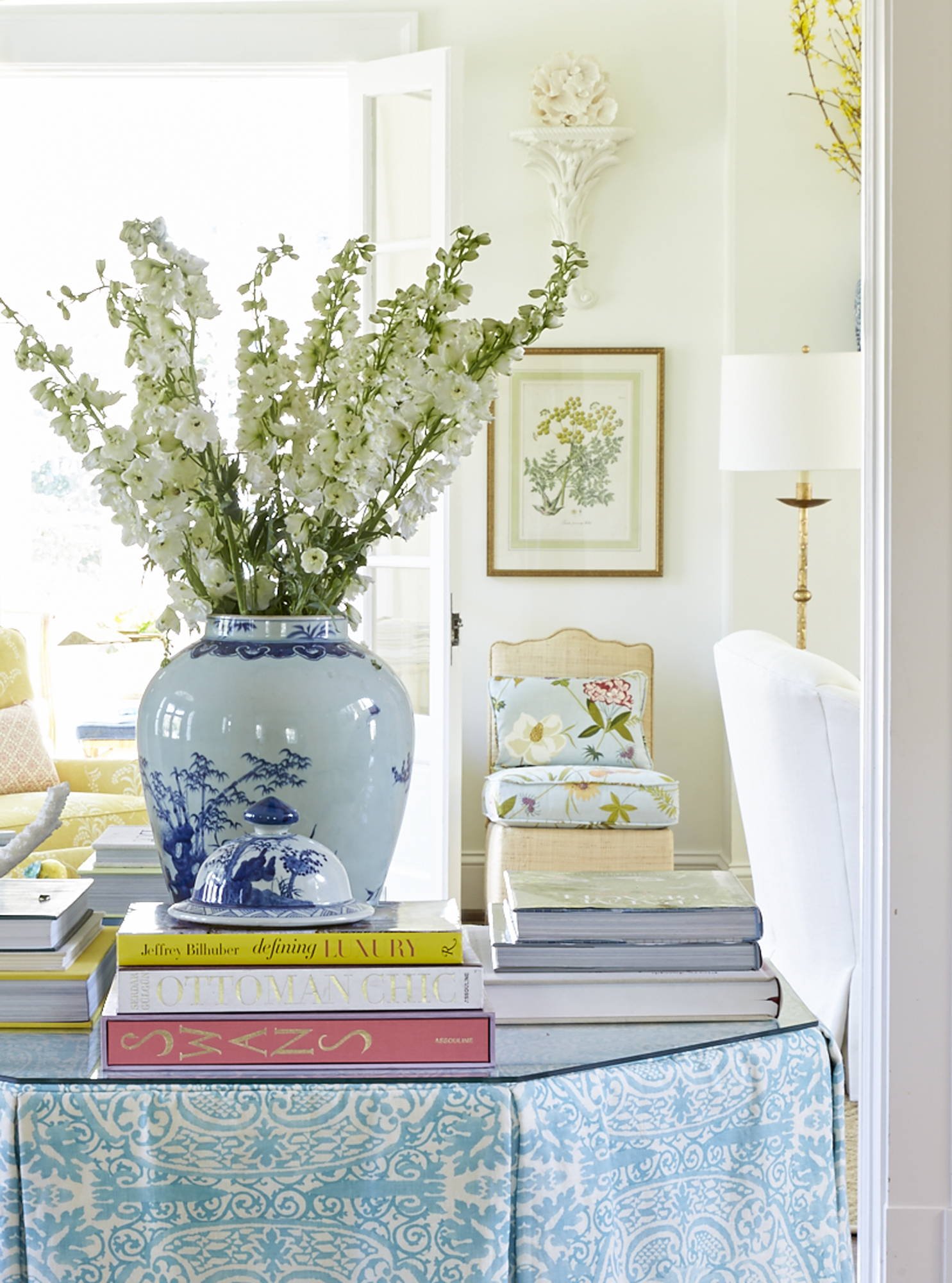 And one glimpse at any of Sarah Bartholomew 's perfectly curated rooms, and we could tell that she was the kind of designer whose rooms we would watch, study and come back to again and again. In this Belle Meade Georgian, timeless elegance abounds. Emily Followill Photography