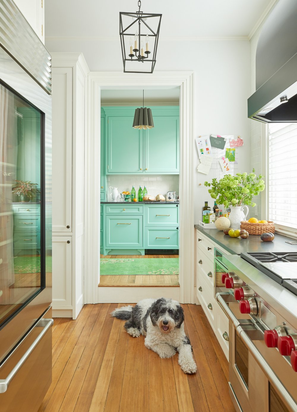 This fabulous home design by the talented Colleen Simonds Design is elegant, fresh, fun, and full of personality–everything a home for a young family should be! Emily Gilbert Photography