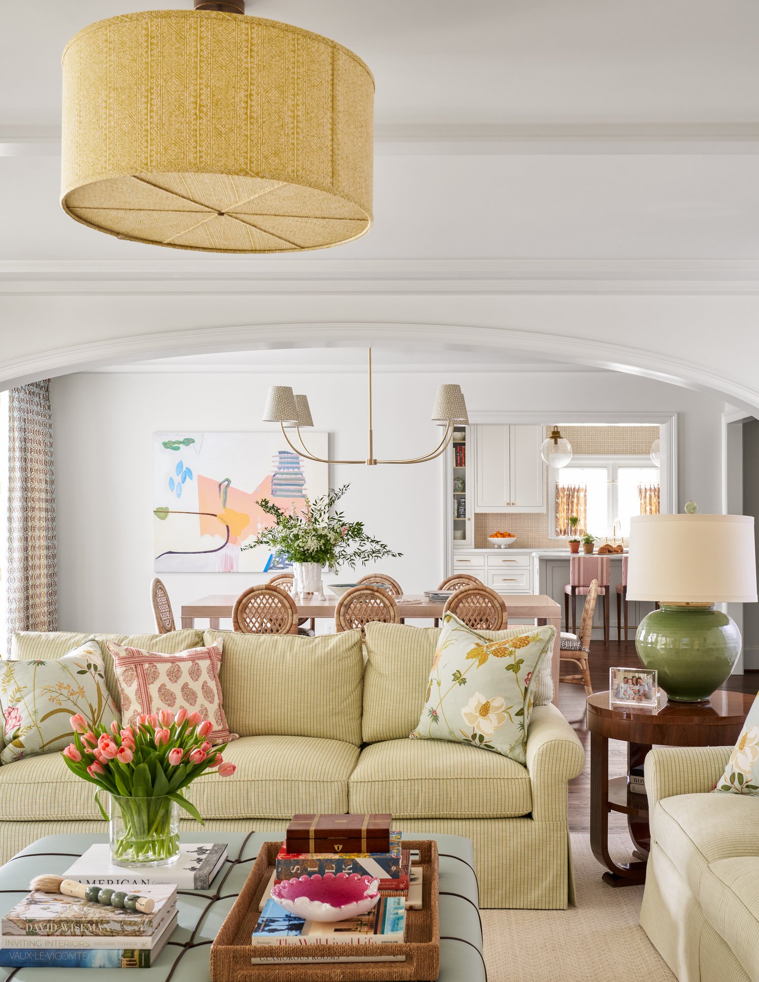 Today, we’re beyond excited to share some of our all-time favorite beautiful living rooms—and a few features we think every great living room should have. Has anyone ever crafted living rooms as perfectly styled and cozy as those in Nancy Meyers films?!Jenkins Interiors | Nathan Schroder Photography