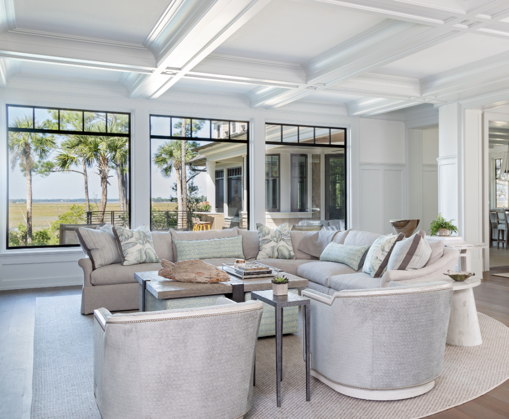 Are you in the mood to tour a fabulous home today? We know we are!  This stunning waterside home designed by MDI Luxury Design is the perfect combination of modern and traditional and hits all the high notes when it comes to style. So take a look around. You're welcome to stay as long as you like! - Julia Lynn Photography Architect: Camens Architectural Group Builder: Bennett-McLuen Homes