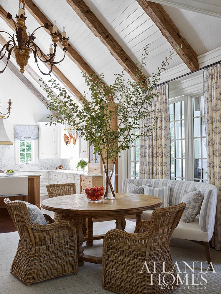 Today we are so excited to showcase a stunning kitchen remodel designed by the talented duo of cabinet designer Christopher Peacock and interior designer Suzanne Kasler.
