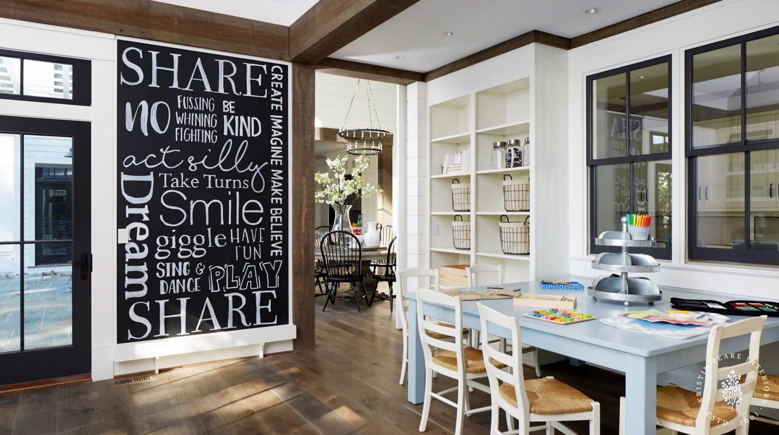 Modern Farmhouse Design by Kristin Peakes Interiors: A Perfect Blend of Rustic Charm and Modern Living -Photography: Stacy Zarin Goldberg