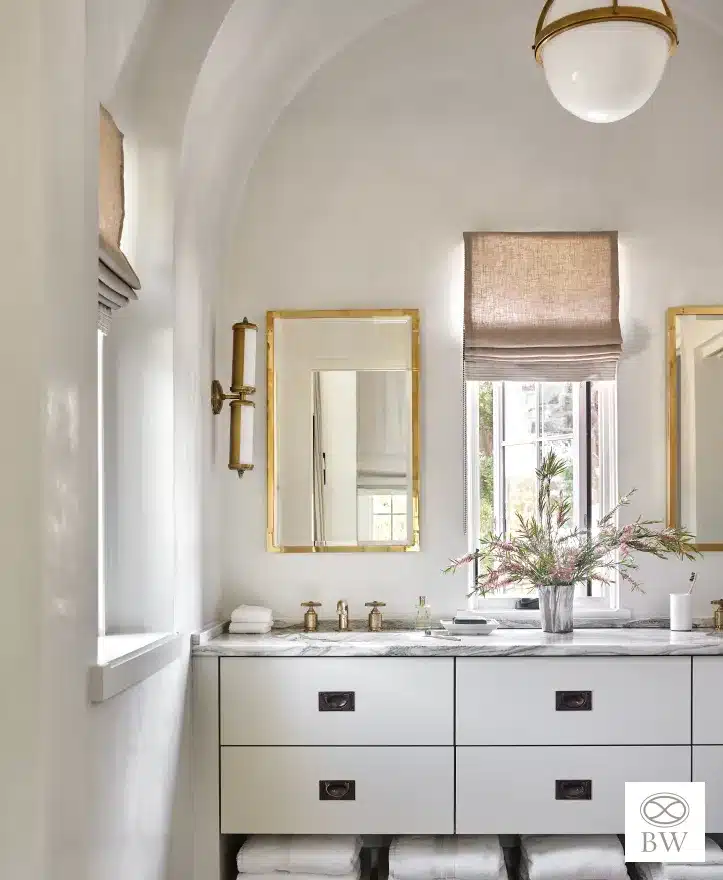 With a passion for aesthetics and an eye for beauty, which just happens to be the name of one of her design books, Beth Webb Interiors creates stunning bathrooms. Emily Followill Photography -As the world spins faster and we get busier, it becomes increasingly important for our homes to be the soothing retreats we need to unwind. There’s no place where that is more important than in the first place you see in the morning and the last place you visit at night: your bathroom. Take a peek at some of our favorite tips for creating a spa-like bathroom retreat.Beth Webb Interiors | Emily Followill Photography