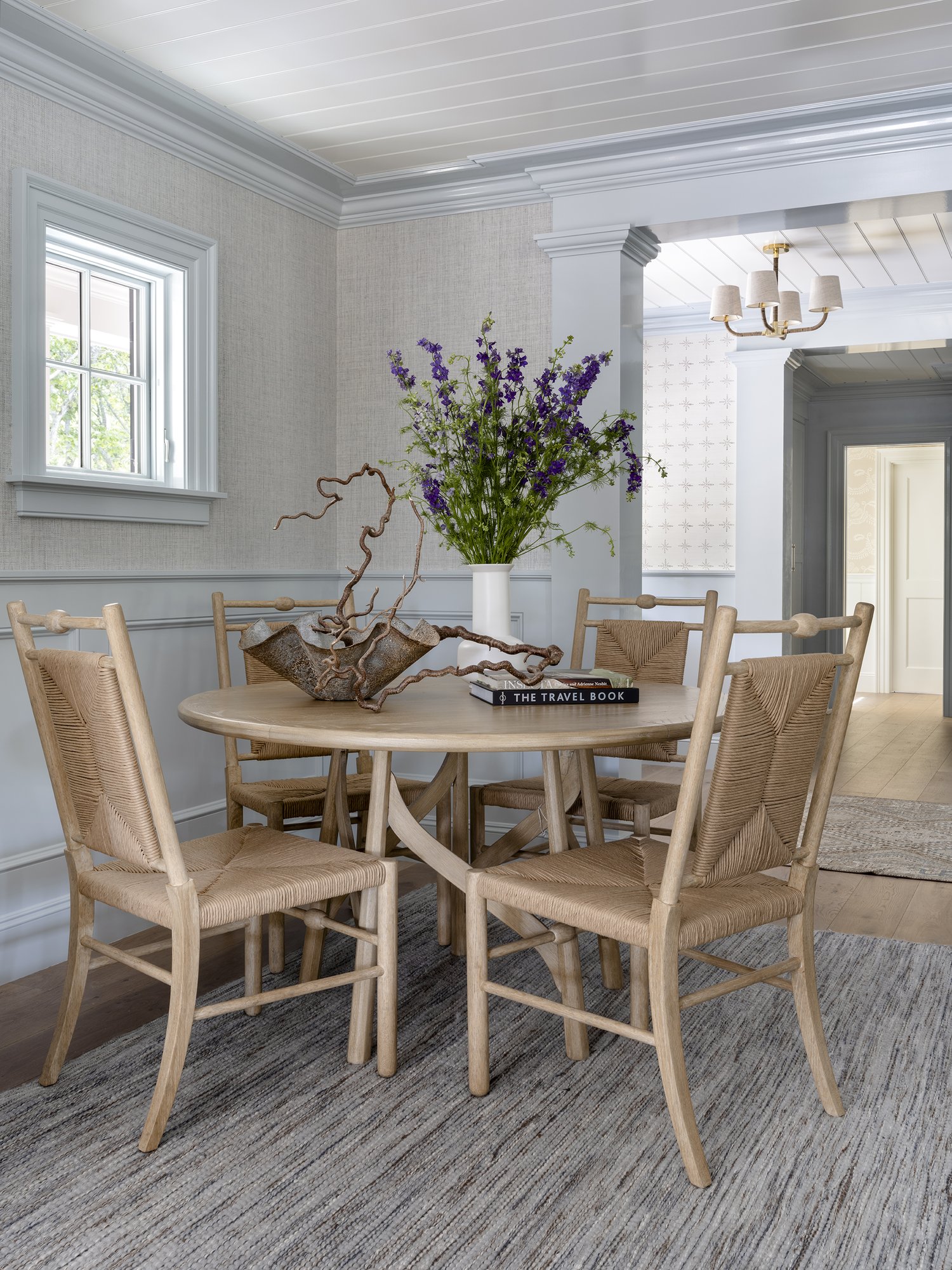 Charming dining nook in this Cape Cod, MA home - Honey Collins Interiors and Patrick Ahearn Architect - Sarah Winchester Photography