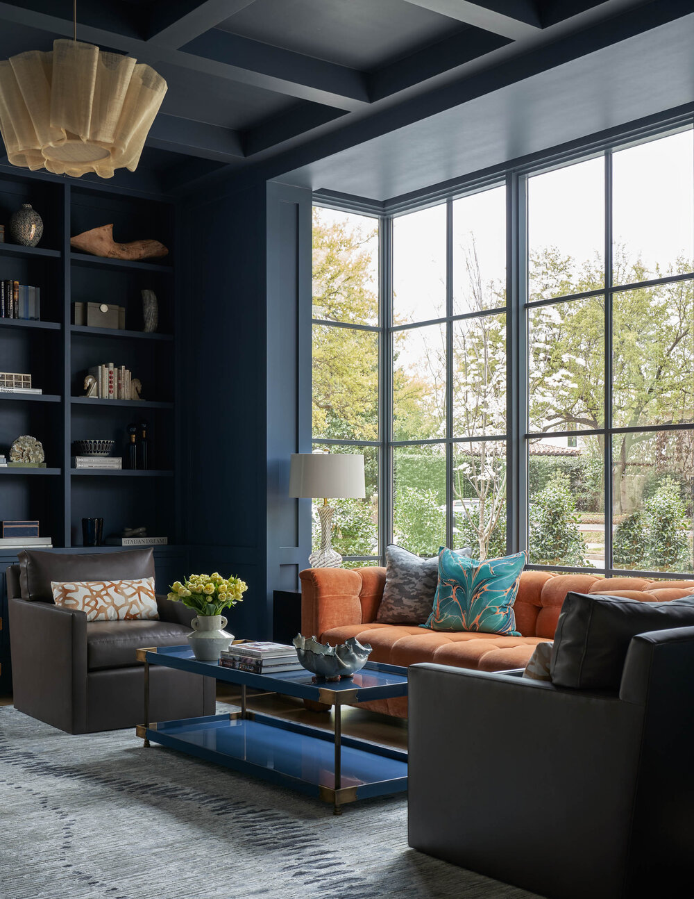 If there’s one design trend that’s sweeping through homes, it’s color drenching—and it’s a look that feels both daring and utterly timeless.Imagine walking into a room where the walls, trim, ceiling, and even the furniture are bathed in a single, sumptuous hue. It’s not just a splash of color, it’s an immersive experience, and the perfect way to wrap a room in warmth, charm, and fearless flair -Mary Beth Wagner Interiors | Nathan Schroder Photography