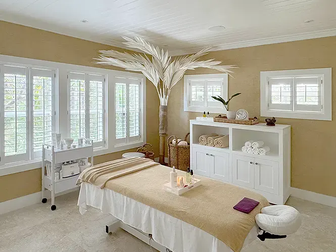 the spa treatments are simple and soothing, just like the island itself at The Potlatch Club