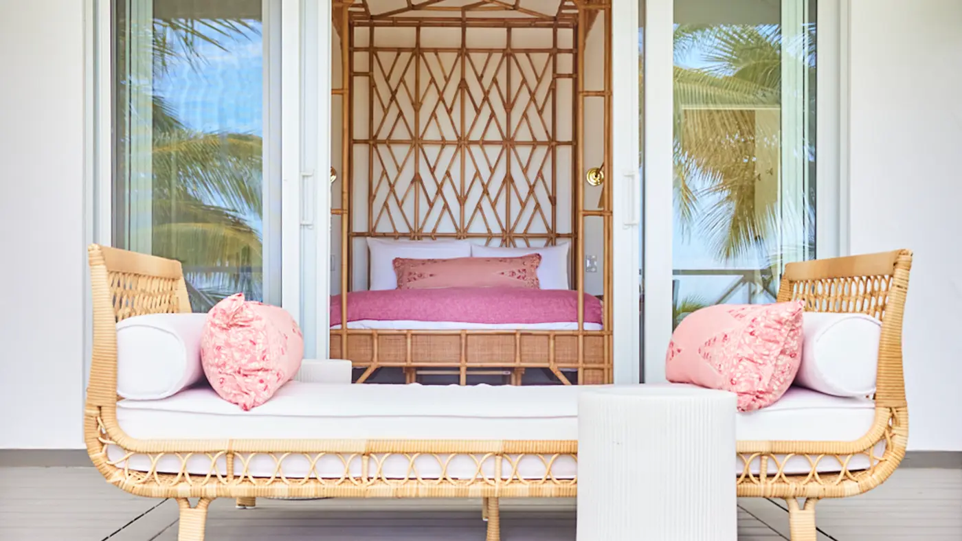or settling into the private four-bedroom Pineapple House with your crew. Every space is stylish but unfussy, designed to make you feel at home (if home came with pink sands and endless sea breezes).